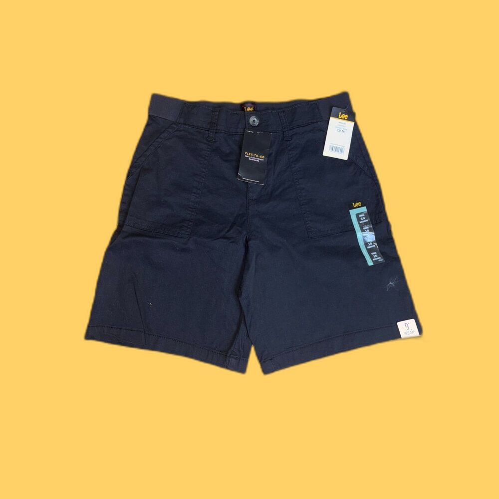 Lee Ultra Lux Comfort Bermuda Shorts Black Mid Rise 9" Inseam Women's 10